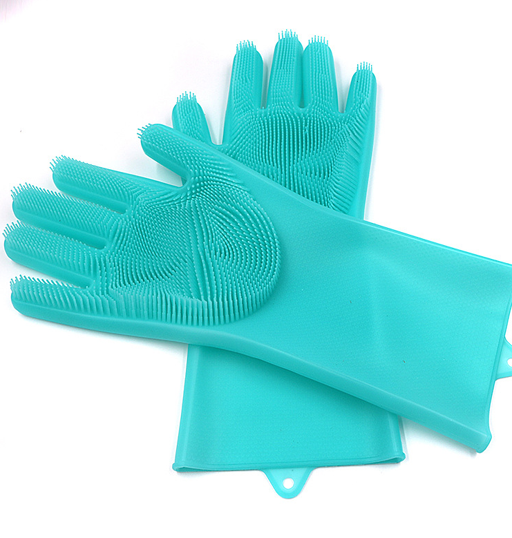 Silicone Dishwashing Gloves, Non-Slip and Heat-Resistant