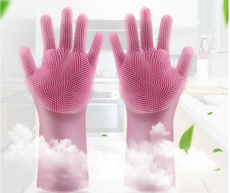 Silicone Dishwashing Gloves, Non-Slip and Heat-Resistant