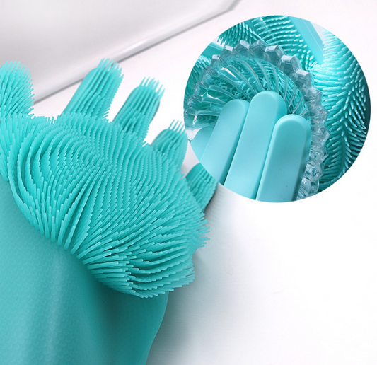 Silicone Dishwashing Gloves, Non-Slip and Heat-Resistant