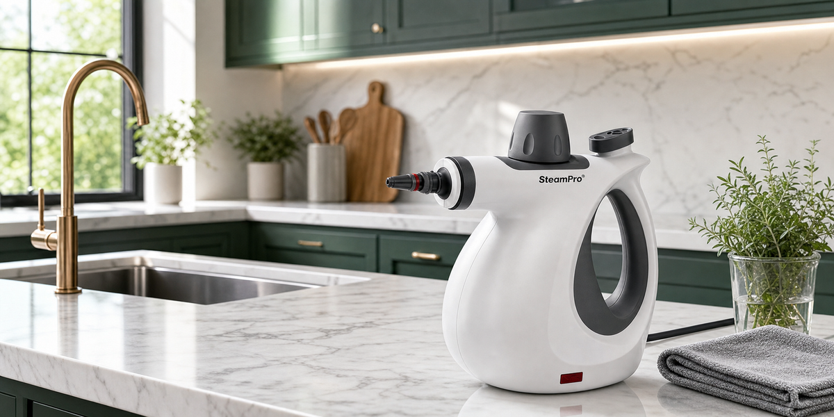 SteamPro on a clean kitchen counter